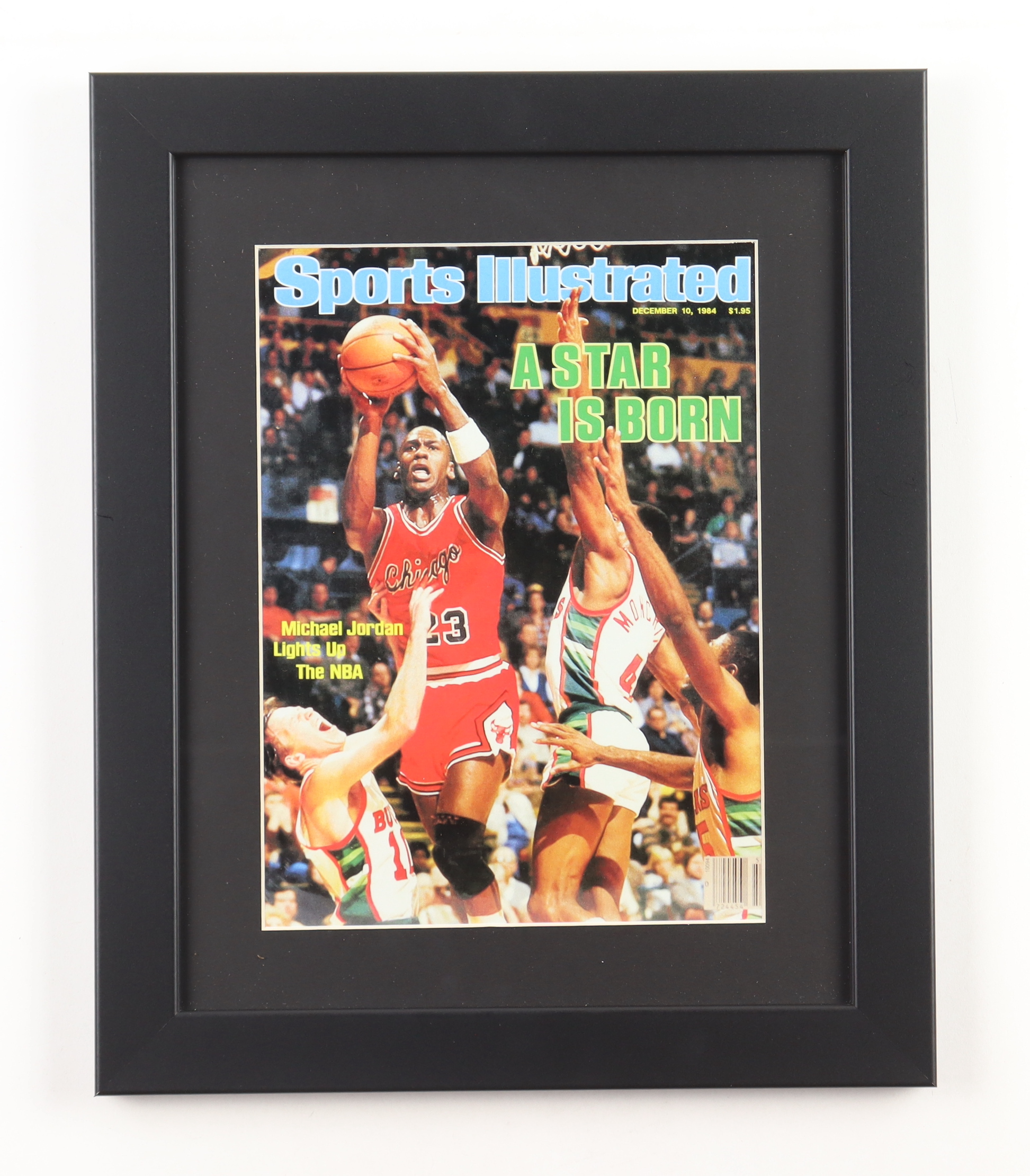 Michael Jordan 1984 "Sports Illustrated" Custom Framed Magazine Cover Print Display at PristineAuction.com Michael Jordan 1984 "Sports Illustrated" Custom Framed Magazine Cover Print Display at PristineAuction.com