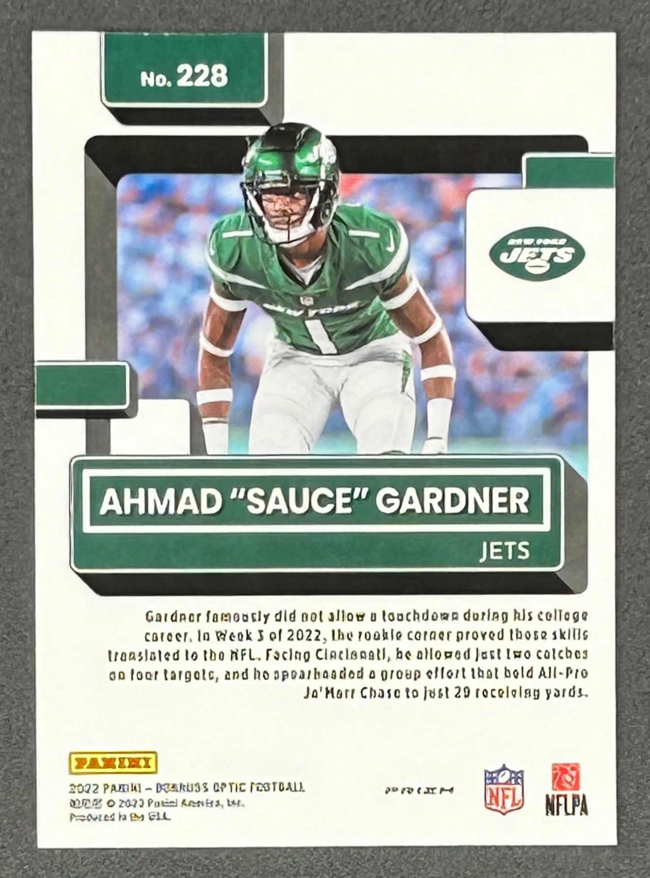 Ahmad Gardner 2022 Donruss Optic Pink #228 RR RC at PristineAuction.com Ahmad Gardner 2022 Donruss Optic Pink #228 RR RC at PristineAuction.com