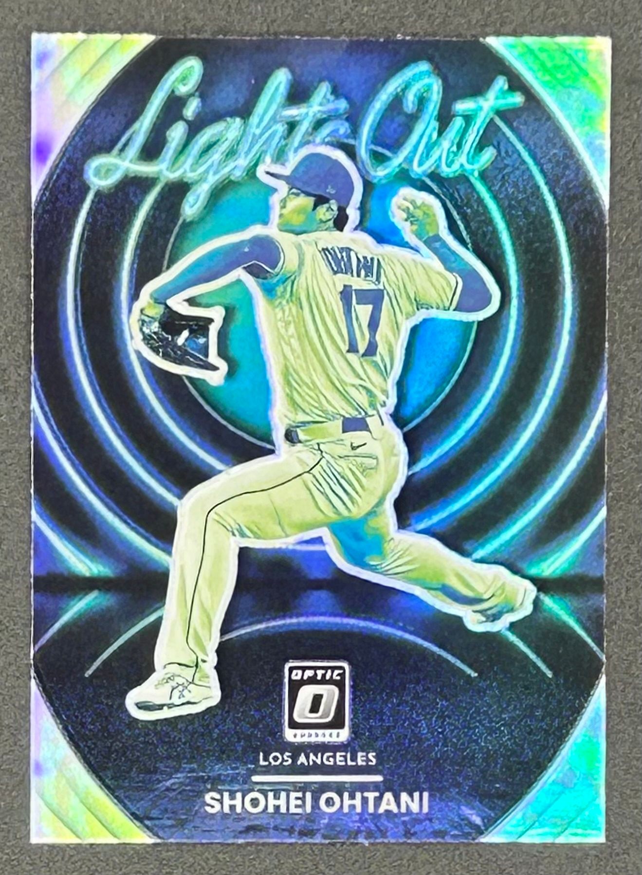 Shohei Ohtani 2022 Donruss Optic Lights Out Holo #6 at PristineAuction.com Shohei Ohtani 2022 Donruss Optic Lights Out Holo #6 at PristineAuction.com