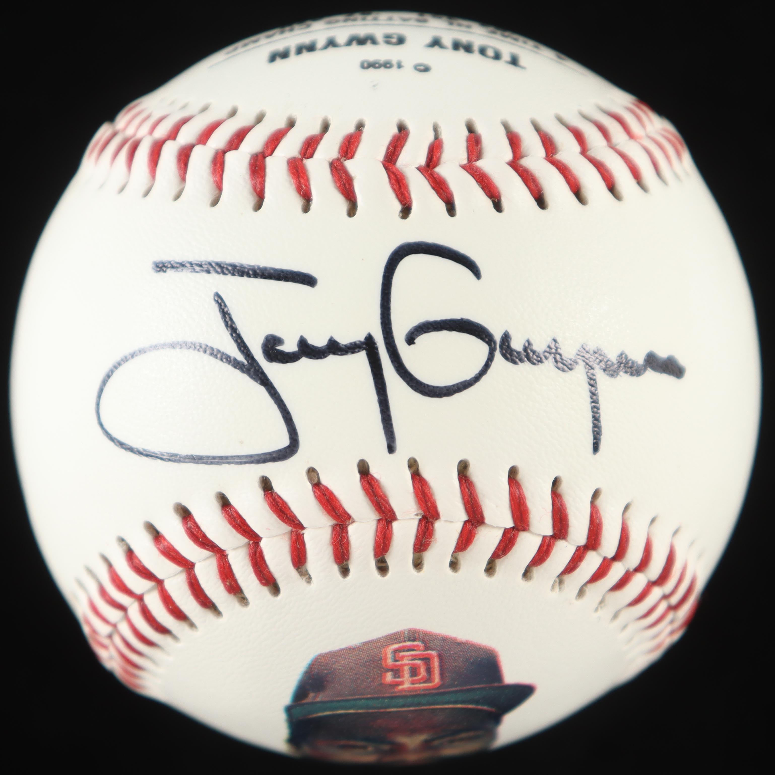 Tony Gwynn Signed Commemorative Career Stat Baseball With Glass & Wood Display Case (PSA) at PristineAuction.com Tony Gwynn Signed Commemorative Career Stat Baseball With Glass & Wood Display Case (PSA) at PristineAuction.com