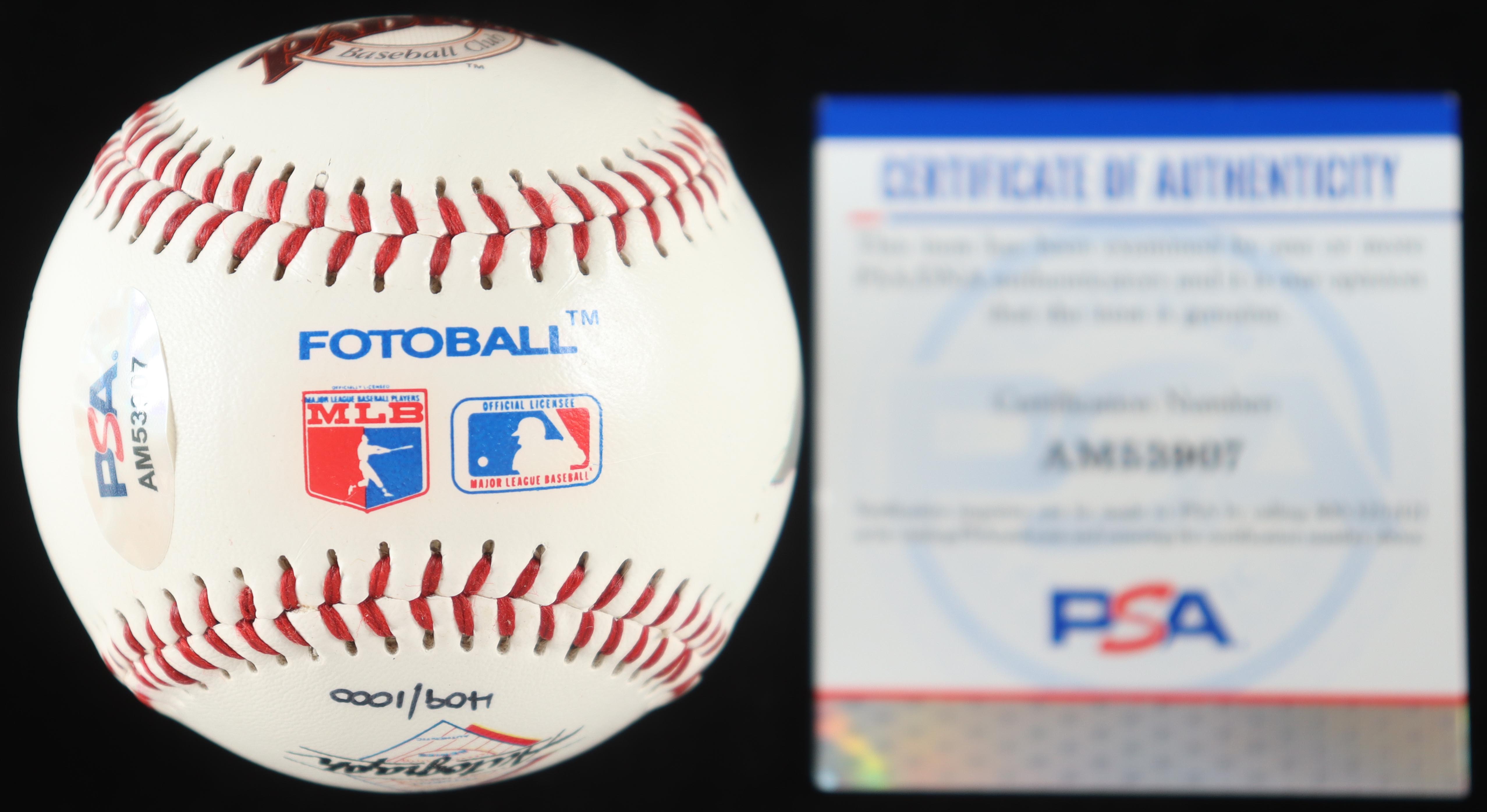 Tony Gwynn Signed Commemorative Career Stat Baseball With Glass & Wood Display Case (PSA) at PristineAuction.com Tony Gwynn Signed Commemorative Career Stat Baseball With Glass & Wood Display Case (PSA) at PristineAuction.com