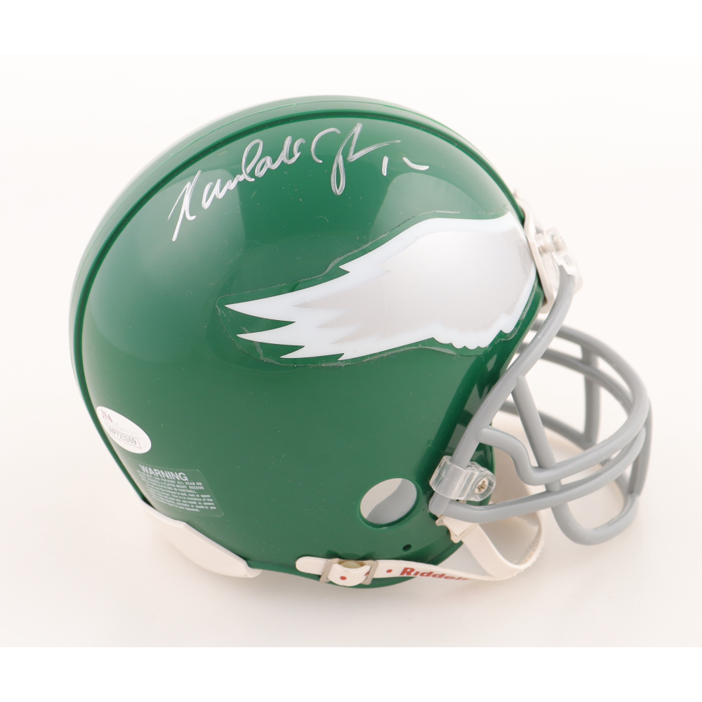 Randall Cunningham Signed Eagles Throwback Mini Helmet (JSA) Pristine