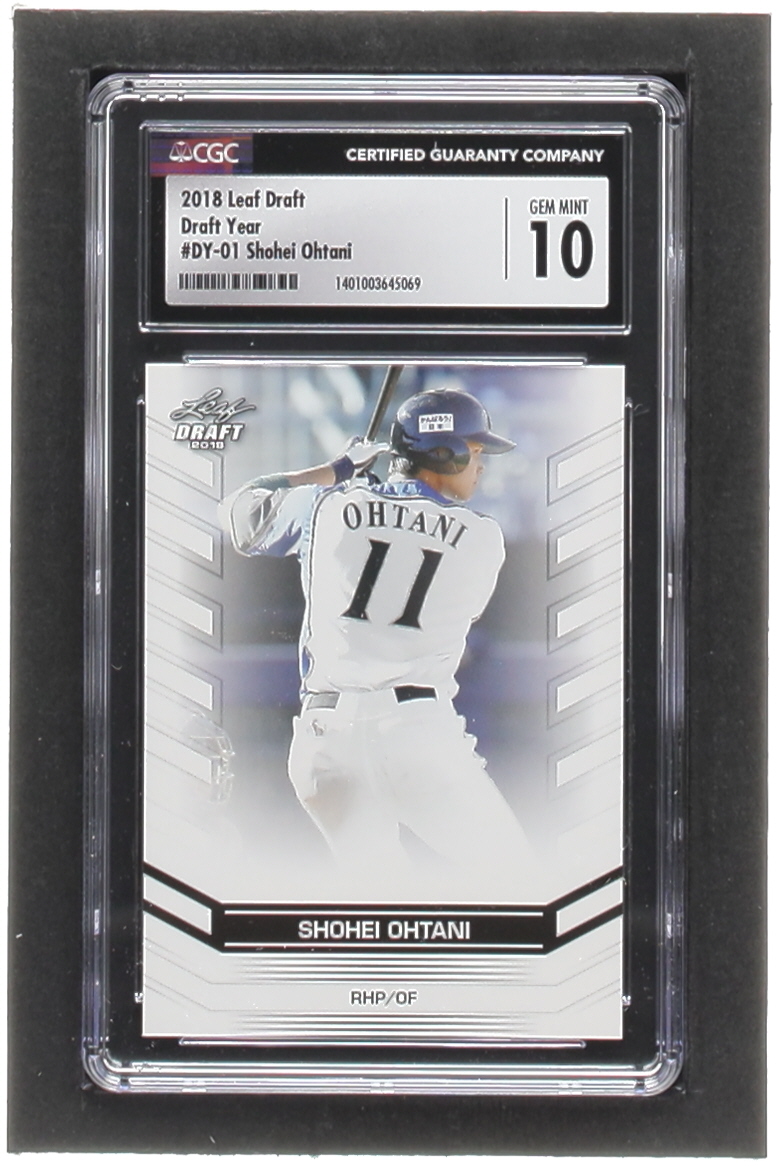 Shohei Ohtani 2018 Leaf Ohtani Draft Year #DY01 (CGC 10) at PristineAuction.com Shohei Ohtani 2018 Leaf Ohtani Draft Year #DY01 (CGC 10) at PristineAuction.com