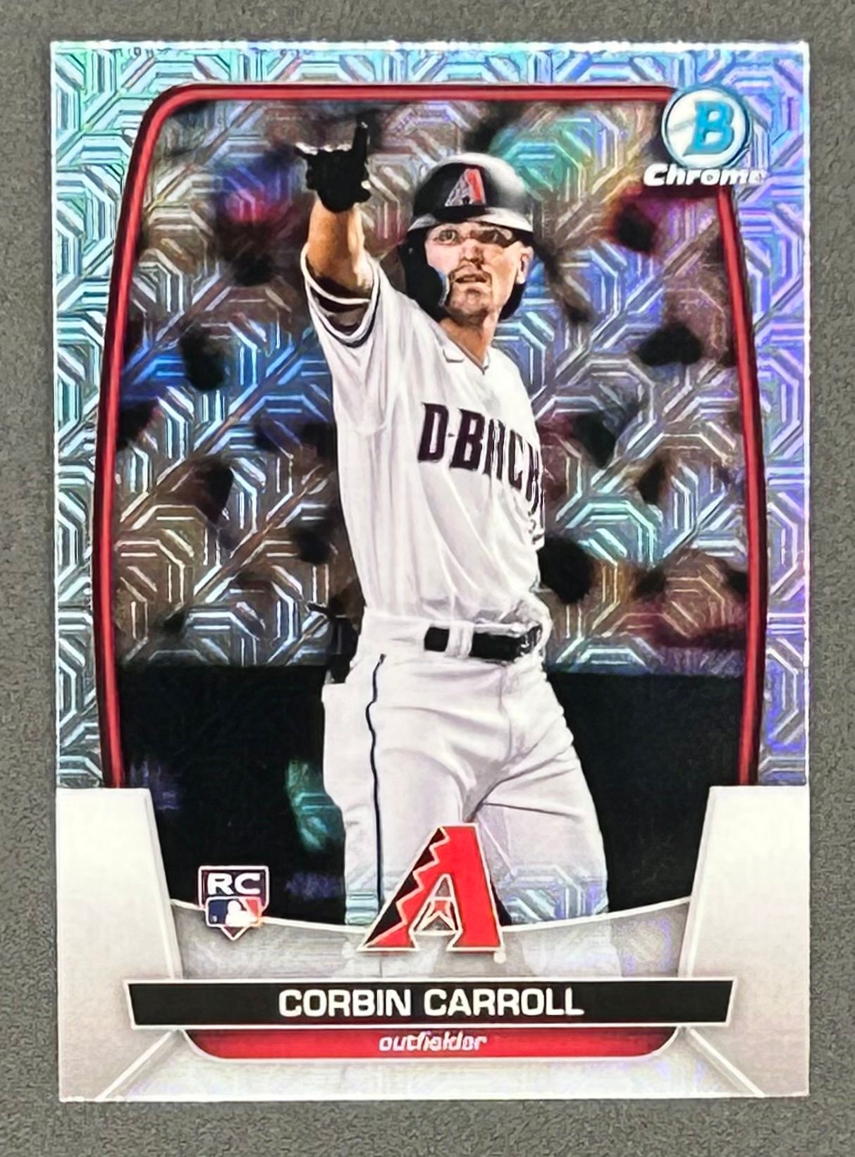 Corbin Carroll 2023 Bowman Chrome Mega Box #73 RC at PristineAuction.com Corbin Carroll 2023 Bowman Chrome Mega Box #73 RC at PristineAuction.com