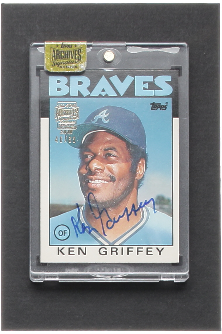 Ken Griffey 2016 Topps Archives Signature Series / 1986 Topps Traded #41T #40/63 at PristineAuction.com Ken Griffey 2016 Topps Archives Signature Series / 1986 Topps Traded #41T #40/63 at PristineAuction.com