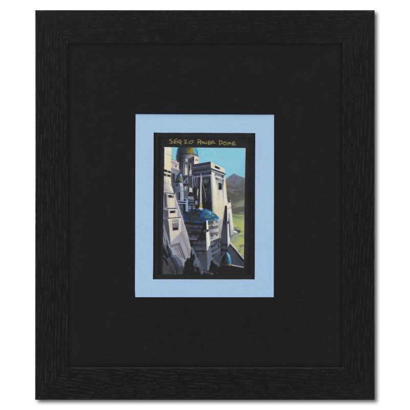 Marvel Avengers: Earth's Mightiest Heroes "Seq 20 Power Dome" 10x12 Custom Framed Original Story Board Production Painting at PristineAuction.com Marvel Avengers: Earth's Mightiest Heroes "Seq 20 Power Dome" 10x12 Custom Framed Original Story Board Production Painting at PristineAuction.com