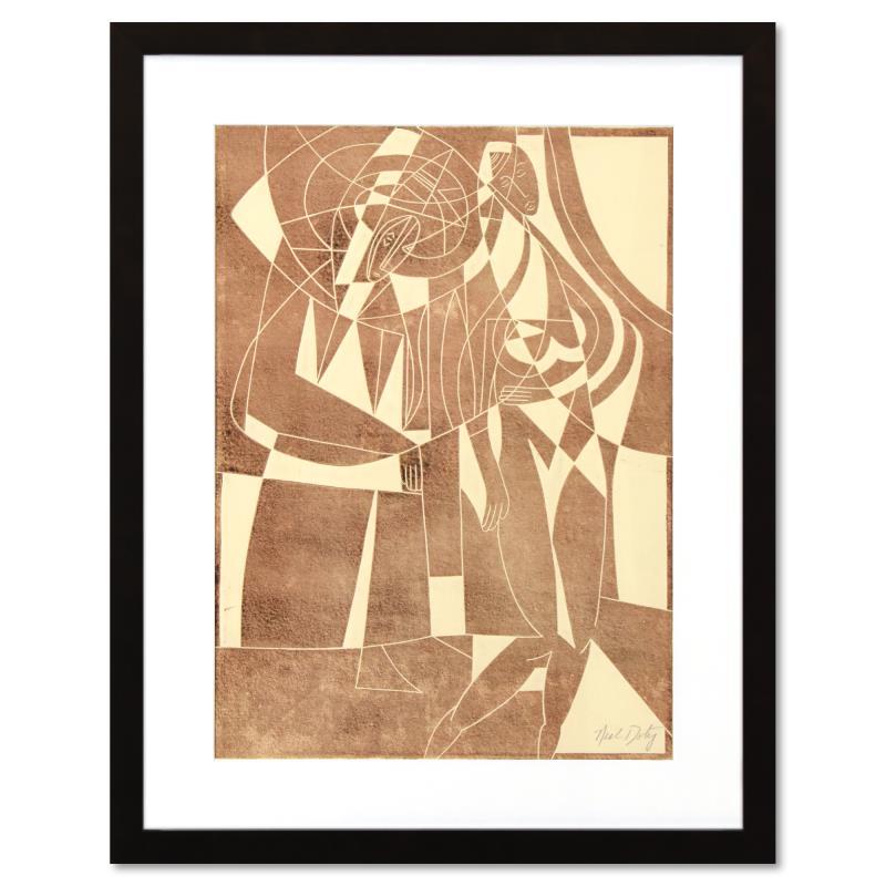 Neal Doty Signed "Mardi Gras" 22x28 Custom Framed One-of-a-Kind Linocut (PA) at PristineAuction.com Neal Doty Signed "Mardi Gras" 22x28 Custom Framed One-of-a-Kind Linocut (PA) at PristineAuction.com