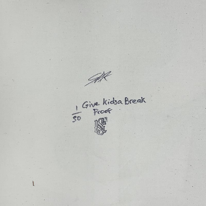 Steve Kaufman Signed "Dollar Bill" LE 24x24 Hand-Pulled Silkscreen on Canvas (PA) at PristineAuction.com Steve Kaufman Signed "Dollar Bill" LE 24x24 Hand-Pulled Silkscreen on Canvas (PA) at PristineAuction.com