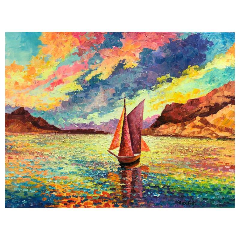 Alexander Antanenka Signed "Sunset Journey" 18x24 Original Oil Painting on Canvas (PA) at PristineAuction.com Alexander Antanenka Signed "Sunset Journey" 18x24 Original Oil Painting on Canvas (PA) at PristineAuction.com