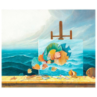 "Untitled" 40x48 Original Acrylic Painting on Canvas by Avi Belaish (Artova) at PristineAuction.com