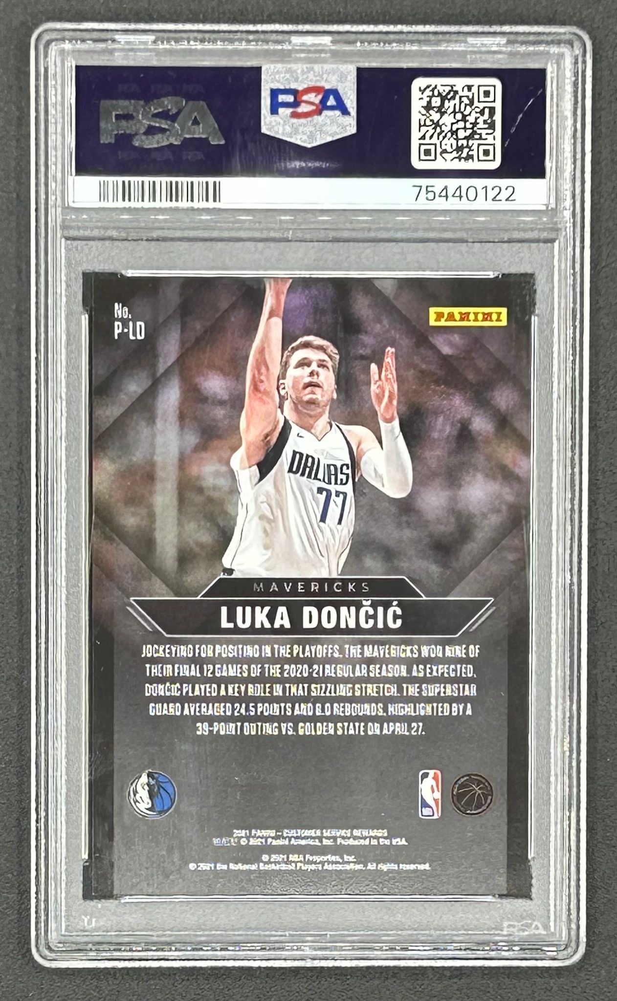Luka Doncic 2021 Panini Profiles #PLD (PSA 9) at PristineAuction.com Luka Doncic 2021 Panini Profiles #PLD (PSA 9) at PristineAuction.com