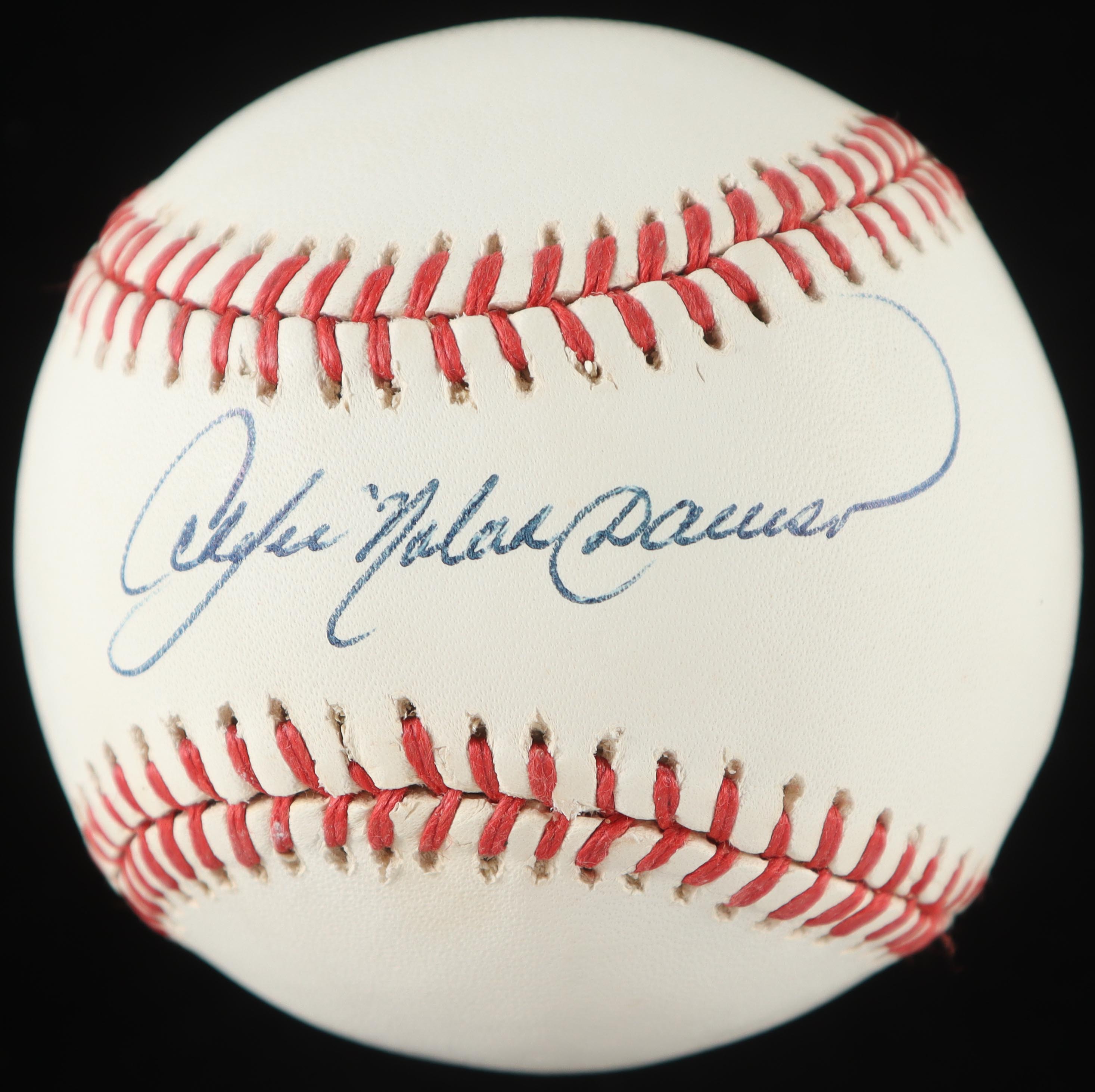 Andre Dawson Signed ONL Baseball with Glass & Wood Display Case (PSA) at PristineAuction.com Andre Dawson Signed ONL Baseball with Glass & Wood Display Case (PSA) at PristineAuction.com