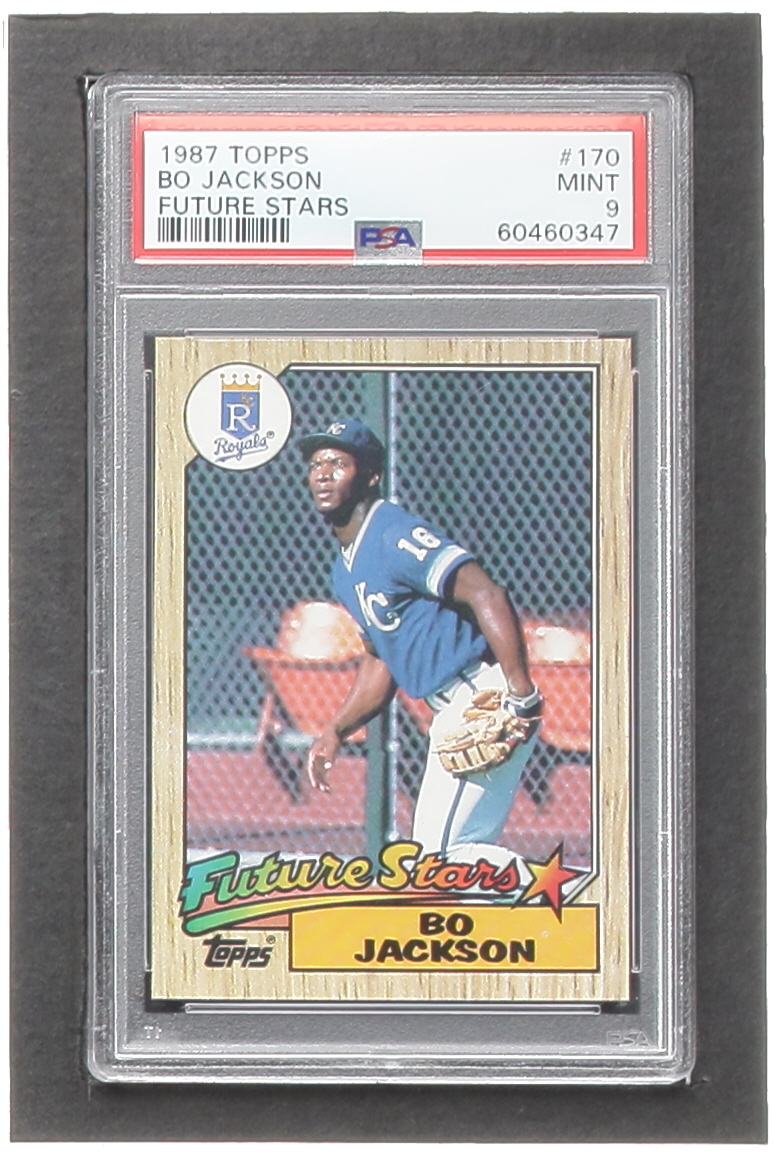 Bo Jackson 1987 Topps #170 RC (PSA 9) at PristineAuction.com Bo Jackson 1987 Topps #170 RC (PSA 9) at PristineAuction.com