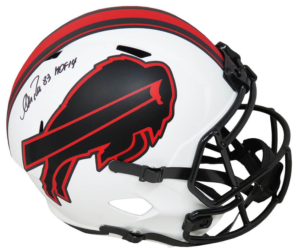 Andre Reed Signed Bills Full-Size Lunar Eclipse Alternate Speed Helmet Inscribed "HOF 14" (Schwartz Sports) at PristineAuction.com Andre Reed Signed Bills Full-Size Lunar Eclipse Alternate Speed Helmet Inscribed "HOF 14" (Schwartz Sports) at PristineAuction.com