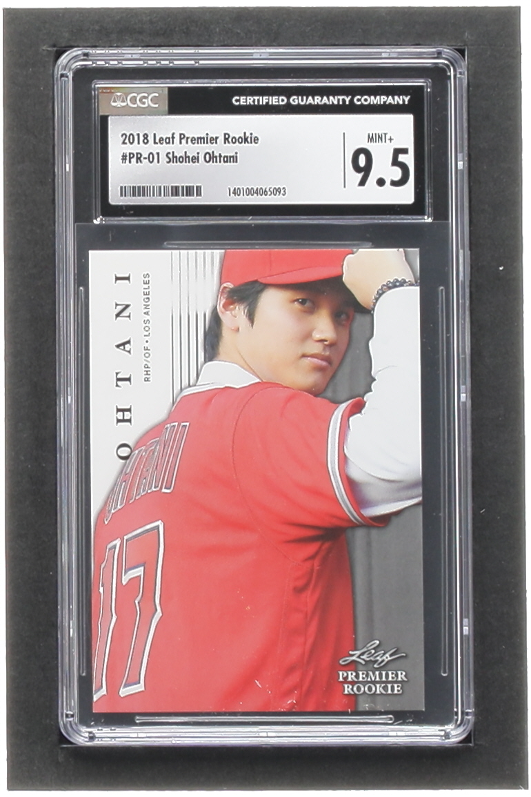 Shohei Ohtani 2018 Leaf Premier Rookies #PR01 RC (CGC 9.5) at PristineAuction.com Shohei Ohtani 2018 Leaf Premier Rookies #PR01 RC (CGC 9.5) at PristineAuction.com