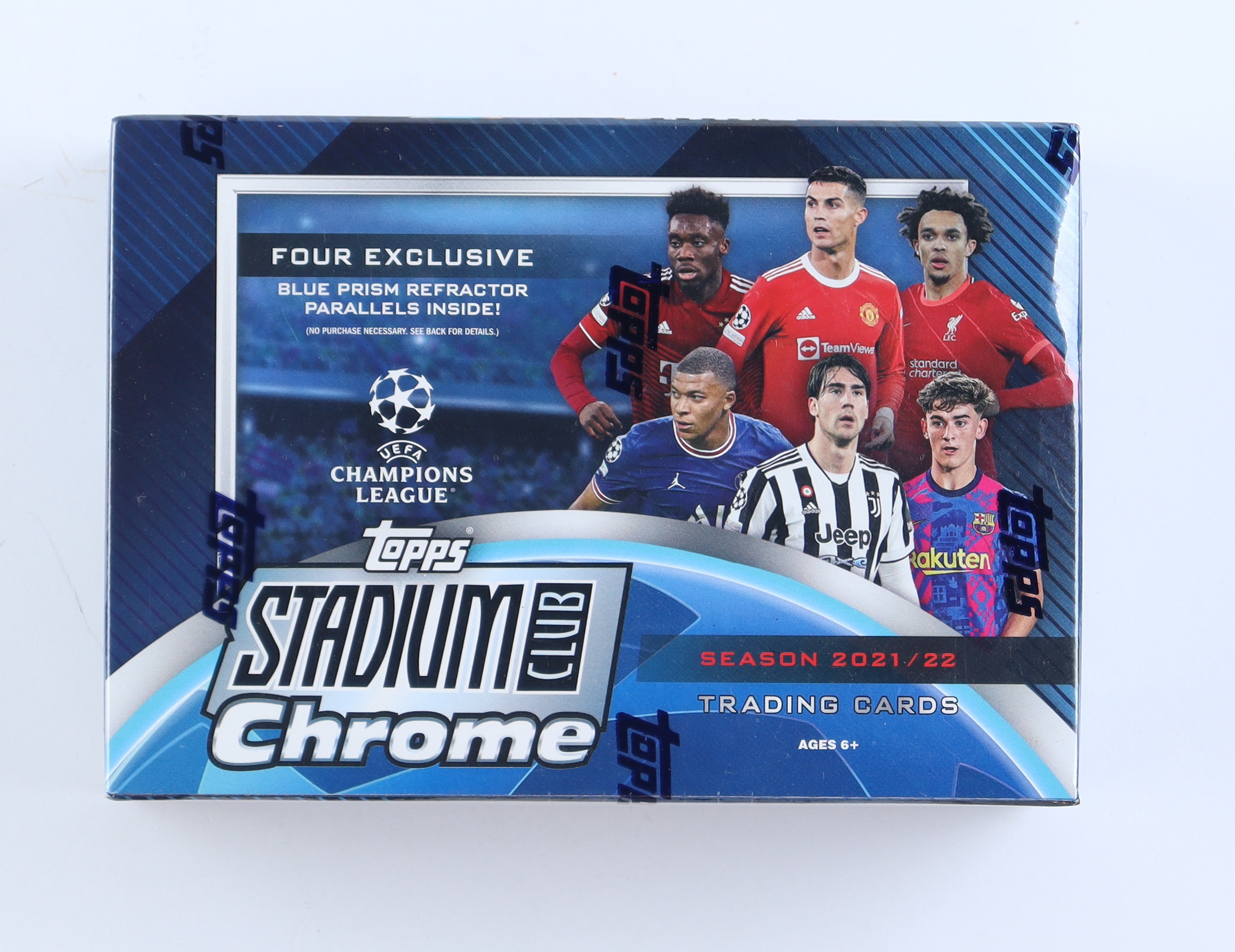 2021-2022 Topps Stadium Club Chrome UEFA Champions League Soccer Mega Box with (10) Packs at PristineAuction.com 2021-2022 Topps Stadium Club Chrome UEFA Champions League Soccer Mega Box with (10) Packs at PristineAuction.com