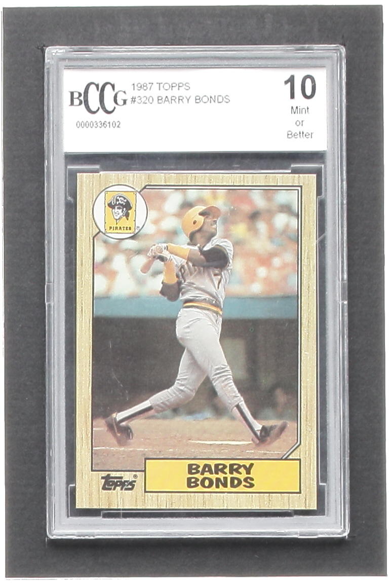 Barry Bonds 1987 Topps #320 RC (BCCG 10) at PristineAuction.com Barry Bonds 1987 Topps #320 RC (BCCG 10) at PristineAuction.com