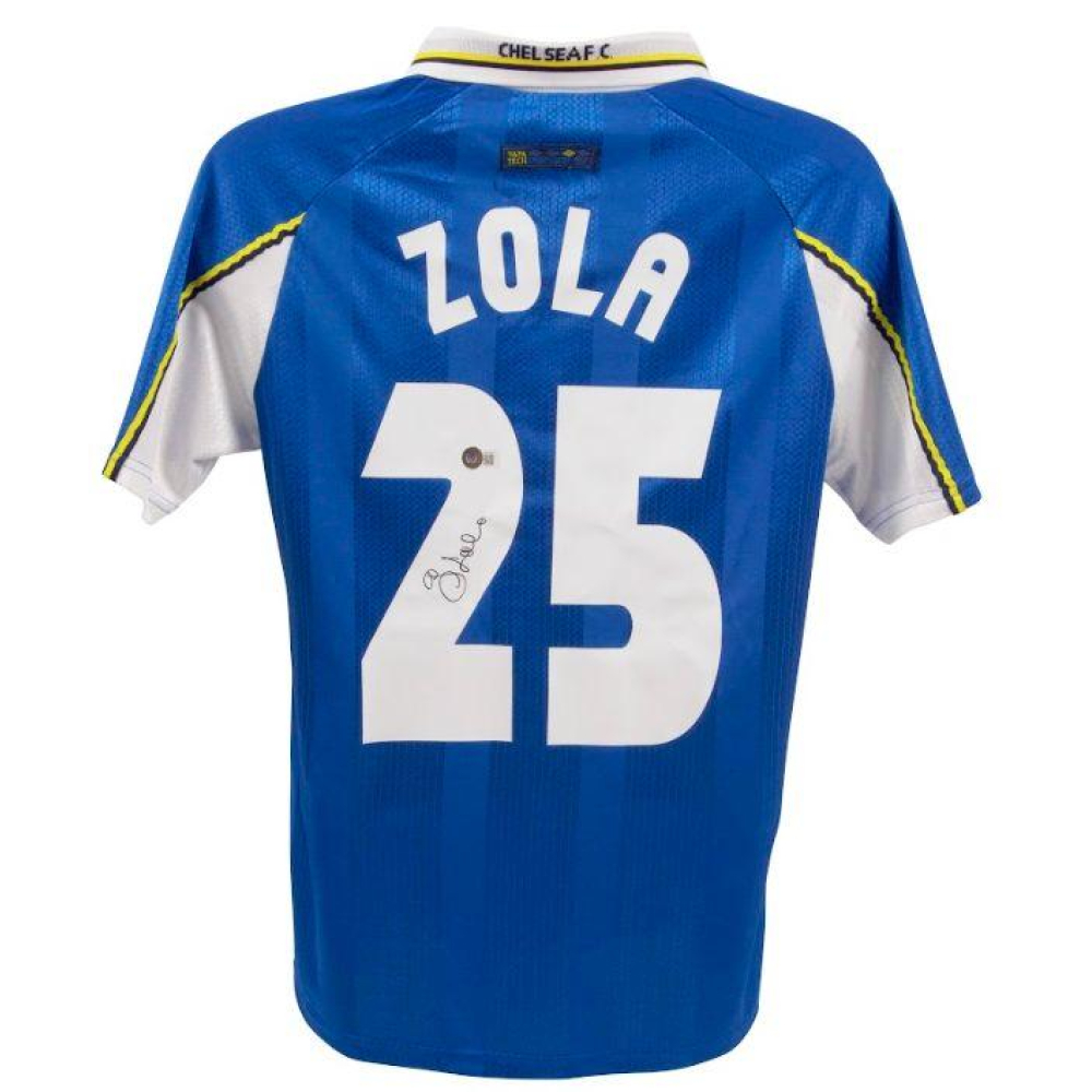 gianfranco-zola-signed-chelsea-home-jersey-beckett-pristine-auction