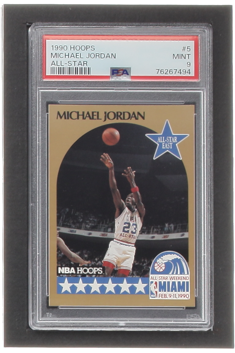 Michael Jordan 1990-91 Hoops #5 AS SP (PSA 9) at PristineAuction.com Michael Jordan 1990-91 Hoops #5 AS SP (PSA 9) at PristineAuction.com