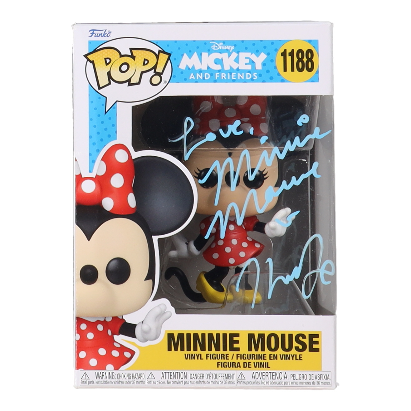Kaitlyn Robrock Signed "Mickey and Friends" Minnie Mouse #1188 Funko Pop! Vinyl Figure Inscribed "Love, Minnie Mouse" (JSA) at PristineAuction.com Kaitlyn Robrock Signed "Mickey and Friends" Minnie Mouse #1188 Funko Pop! Vinyl Figure Inscribed "Love, Minnie Mouse" (JSA) at PristineAuction.com