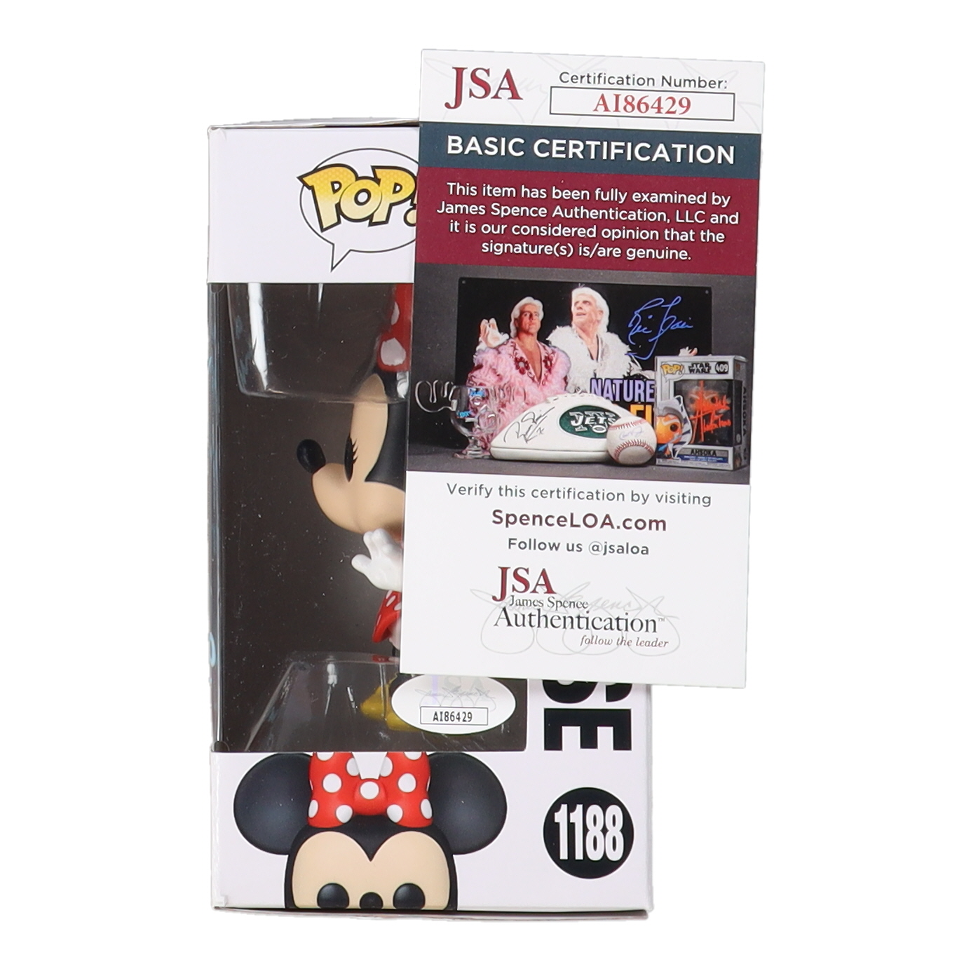 Kaitlyn Robrock Signed "Mickey and Friends" Minnie Mouse #1188 Funko Pop! Vinyl Figure Inscribed "Love, Minnie Mouse" (JSA) at PristineAuction.com Kaitlyn Robrock Signed "Mickey and Friends" Minnie Mouse #1188 Funko Pop! Vinyl Figure Inscribed "Love, Minnie Mouse" (JSA) at PristineAuction.com