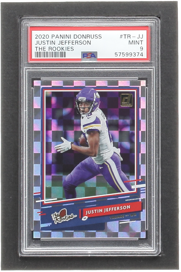 Justin Jefferson 2020 Donruss The Rookies #13 RC (PSA 9) at PristineAuction.com Justin Jefferson 2020 Donruss The Rookies #13 RC (PSA 9) at PristineAuction.com
