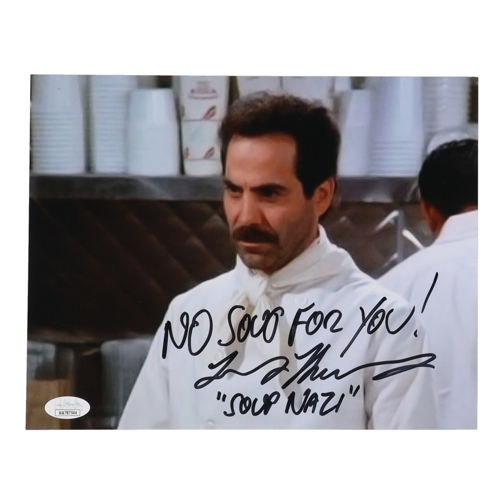 Larry Thomas Signed "Seinfeld" 8x10 Photo Inscribed "No Soup for You