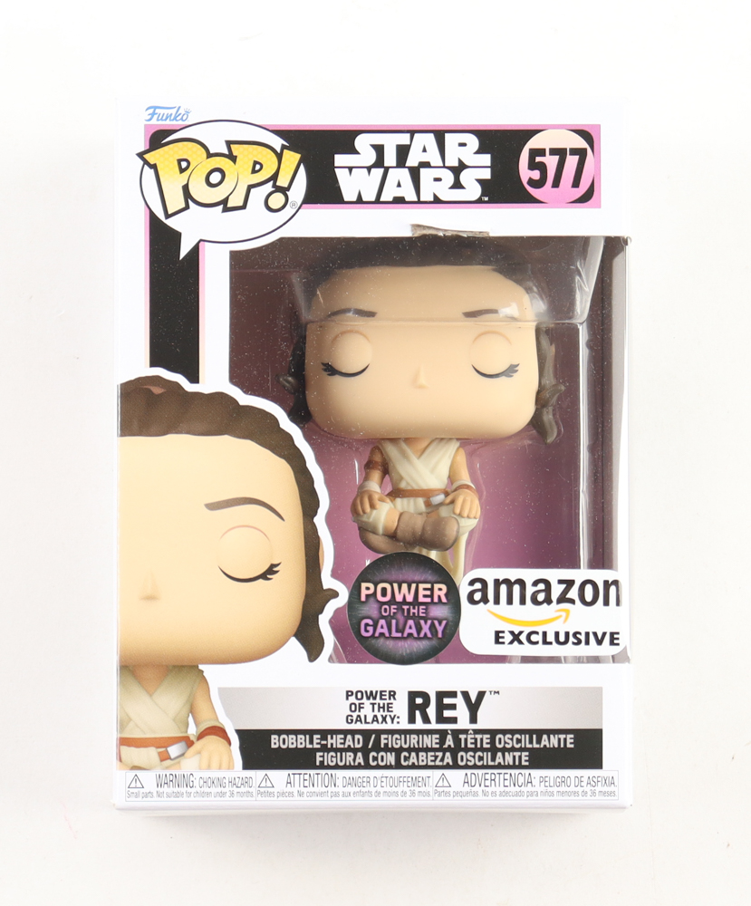 "Star Wars" Power Of The Galaxy: Rey #577 Funko Pop! Bobble-Head Vinyl Figure at PristineAuction.com "Star Wars" Power Of The Galaxy: Rey #577 Funko Pop! Bobble-Head Vinyl Figure at PristineAuction.com