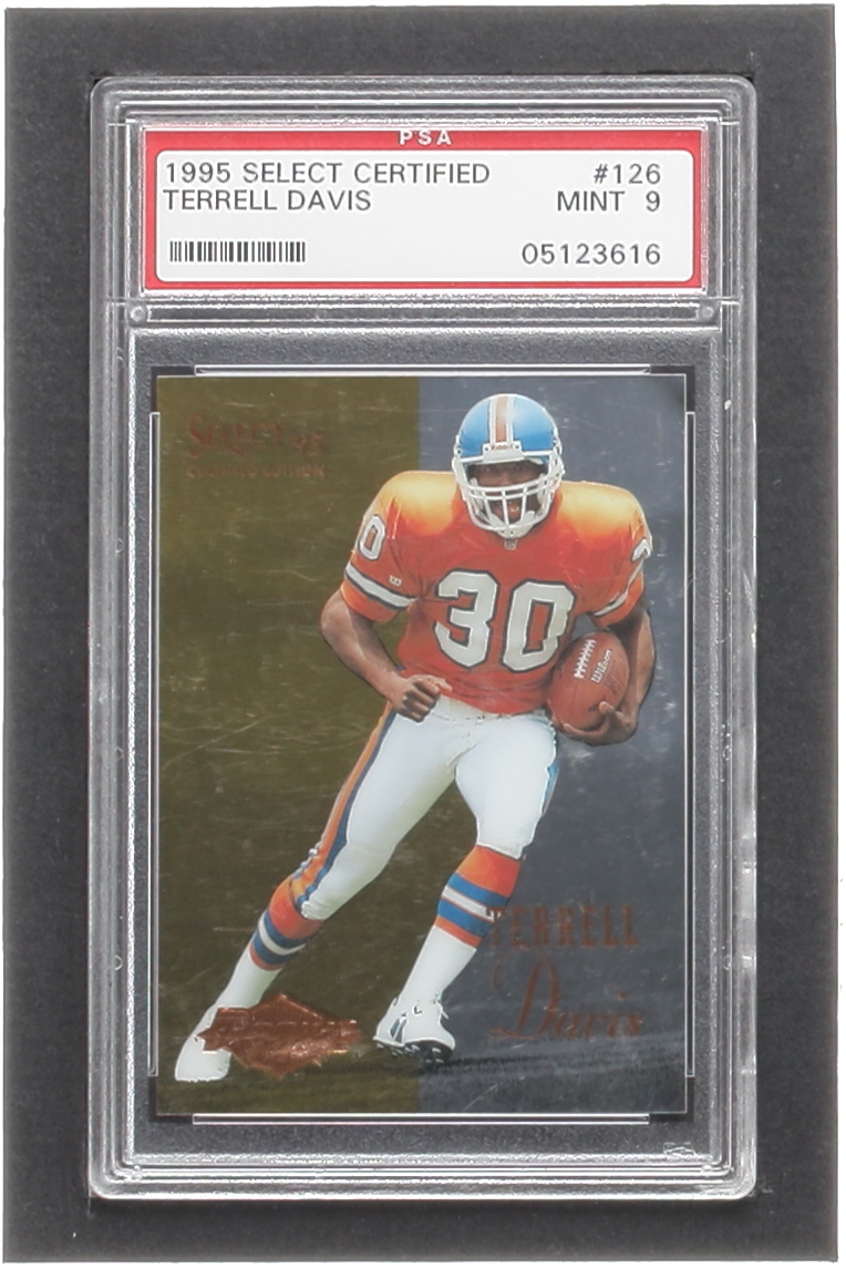 Terrell Davis 1995 Select Certified #126 RC (PSA 9) at PristineAuction.com Terrell Davis 1995 Select Certified #126 RC (PSA 9) at PristineAuction.com