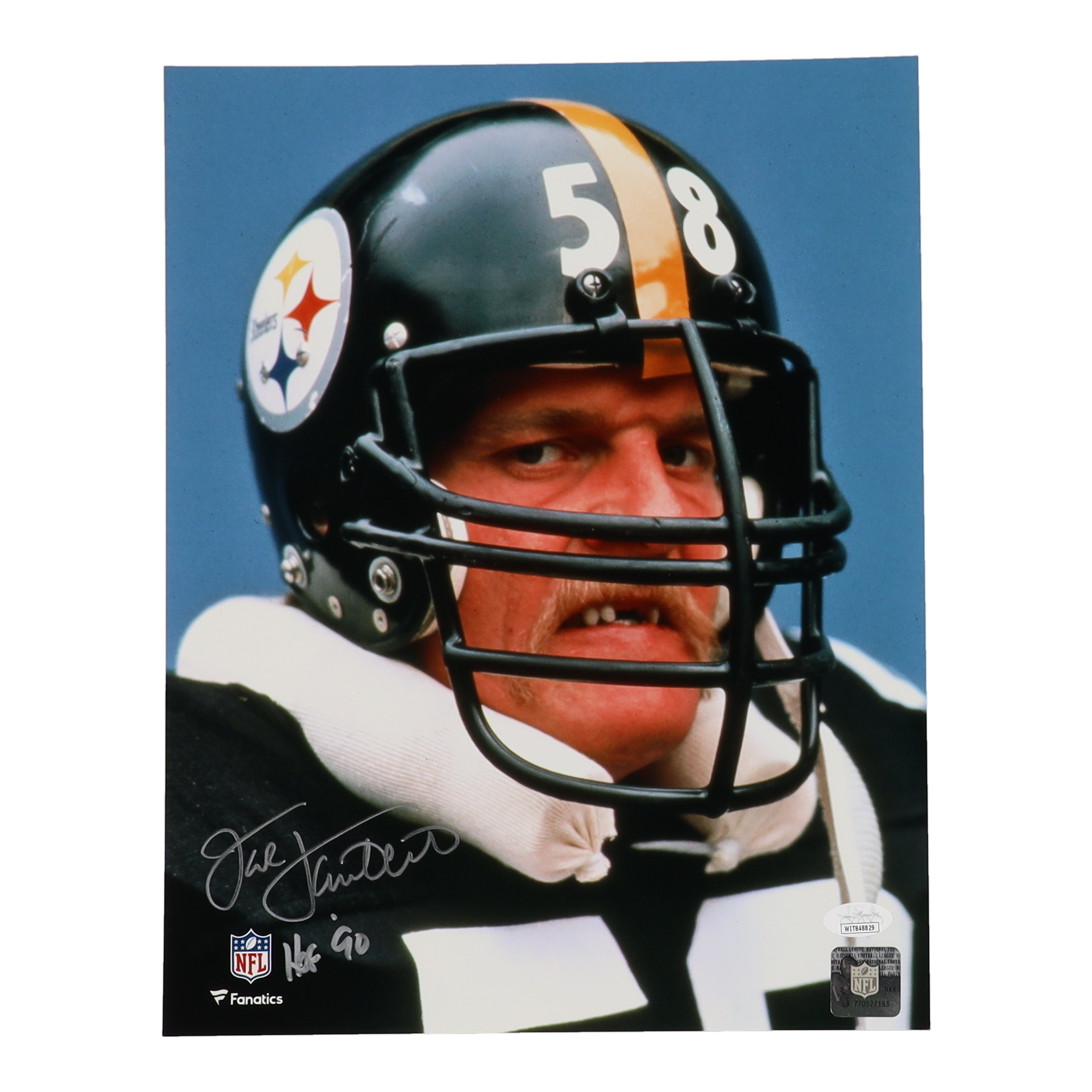 Jack Lambert Signed Steelers 11x14 Photo Inscribed "HOF '90" (JSA) at PristineAuction.com Jack Lambert Signed Steelers 11x14 Photo Inscribed "HOF '90" (JSA) at PristineAuction.com