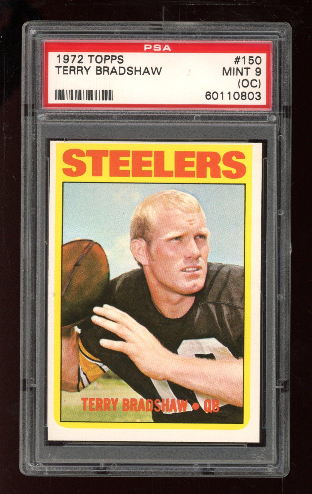 Terry Bradshaw 1972 Topps #150 (PSA 9) (OC) at PristineAuction.com Terry Bradshaw 1972 Topps #150 (PSA 9) (OC) at PristineAuction.com