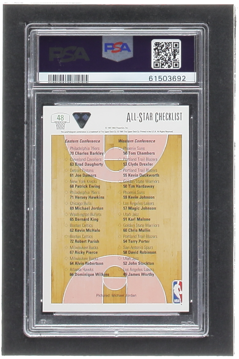 Michael Jordan 1991-92 Upper Deck #48 AS CL (PSA 9) at PristineAuction.com Michael Jordan 1991-92 Upper Deck #48 AS CL (PSA 9) at PristineAuction.com