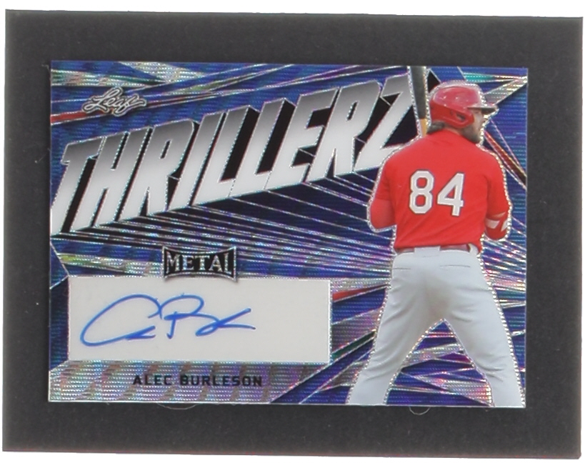 Alec Burleson 2022 Leaf Metal Thrillerz Blue Wave #THAB1 #3/7 RC at PristineAuction.com Alec Burleson 2022 Leaf Metal Thrillerz Blue Wave #THAB1 #3/7 RC at PristineAuction.com