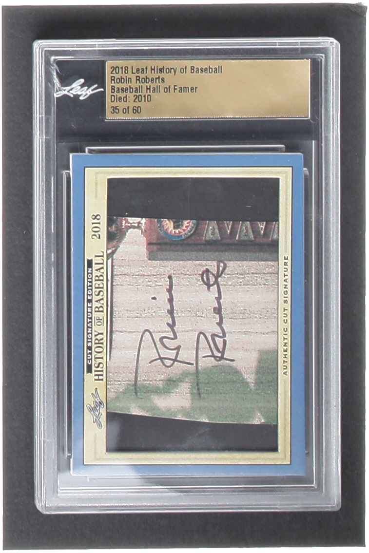 Robin Roberts 2018 Leaf History of Baseball #NNO (Leaf Authentic) at PristineAuction.com Robin Roberts 2018 Leaf History of Baseball #NNO (Leaf Authentic) at PristineAuction.com