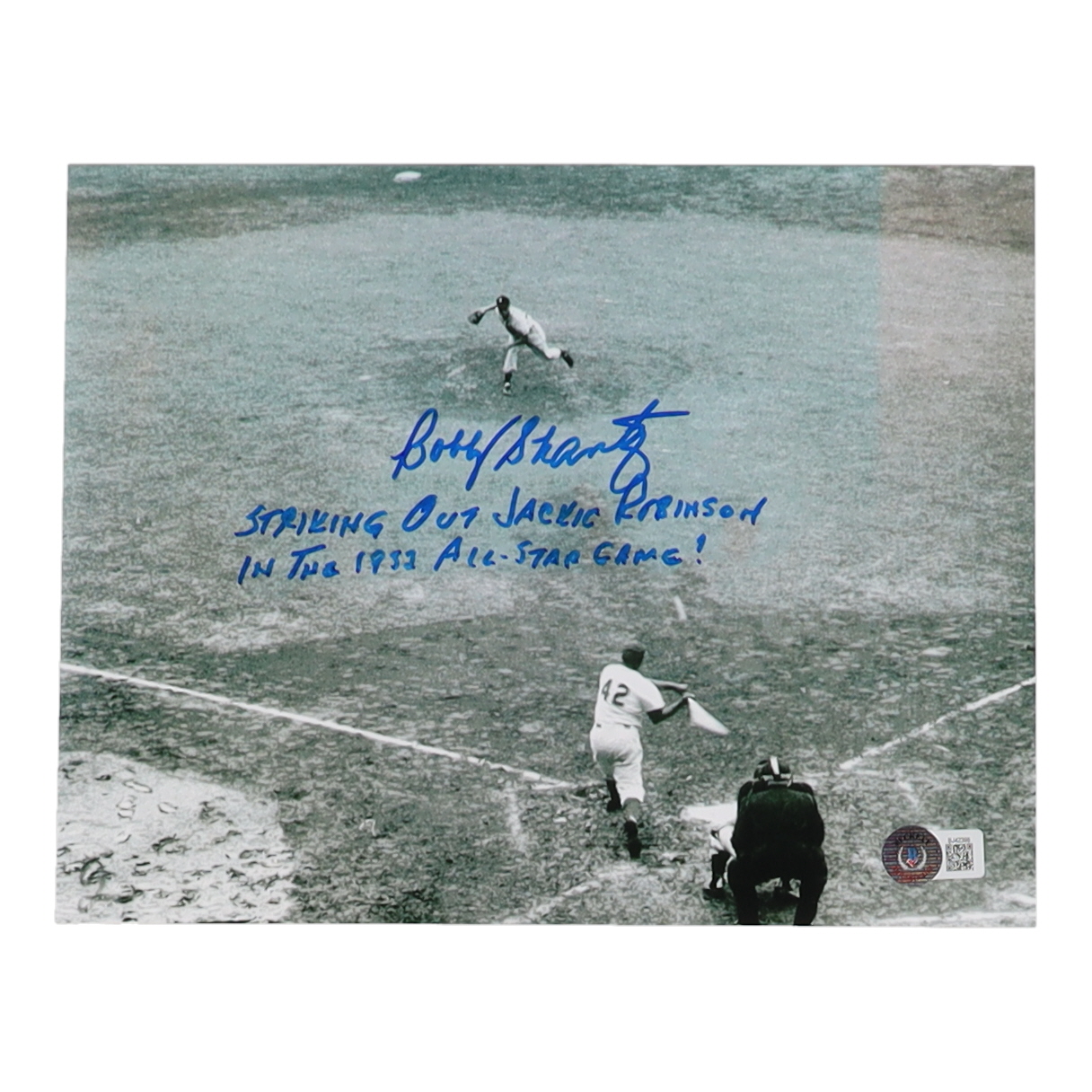 Bobby Shantz Signed Athletics 8x10 Photo Inscribed "Striking Out Jackie Robinson in the 1952 All-Star Game!" (Beckett) at PristineAuction.com Bobby Shantz Signed Athletics 8x10 Photo Inscribed "Striking Out Jackie Robinson in the 1952 All-Star Game!" (Beckett) at PristineAuction.com
