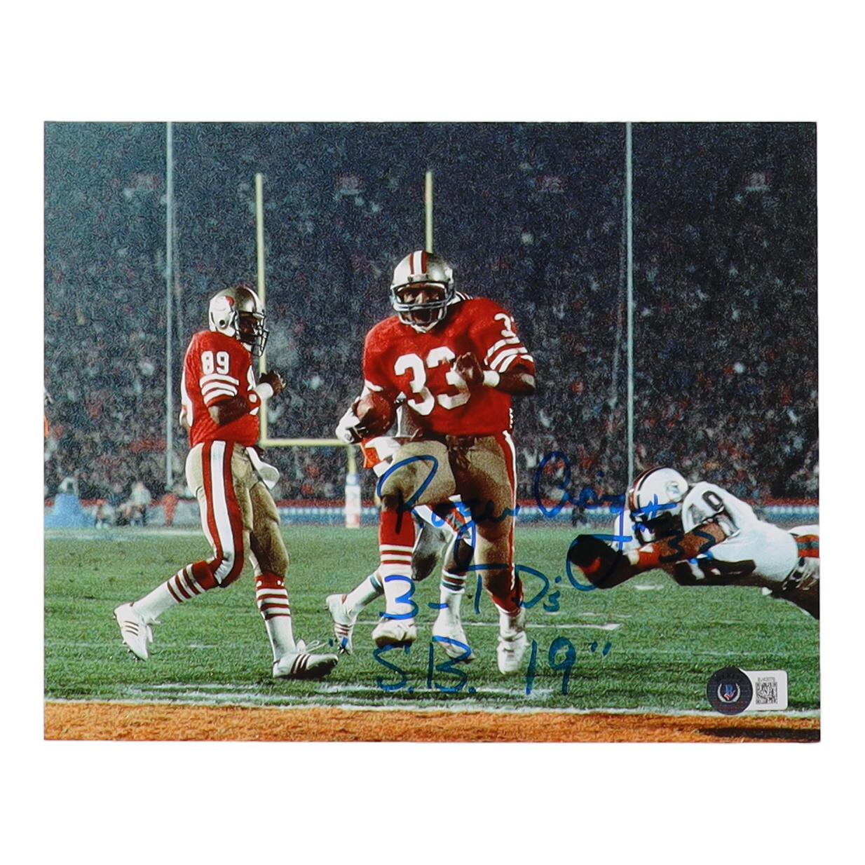 Roger Craig Signed 49ers 8x10 Photo Inscribed "3 TD's SB 19" (Beckett) at PristineAuction.com Roger Craig Signed 49ers 8x10 Photo Inscribed "3 TD's SB 19" (Beckett) at PristineAuction.com