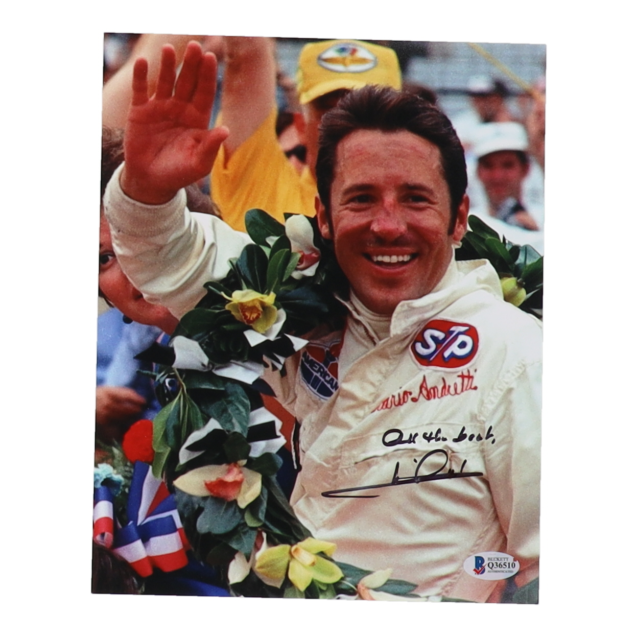 Mario Andretti Signed 8x10 Photo (Beckett) at PristineAuction.com Mario Andretti Signed 8x10 Photo (Beckett) at PristineAuction.com