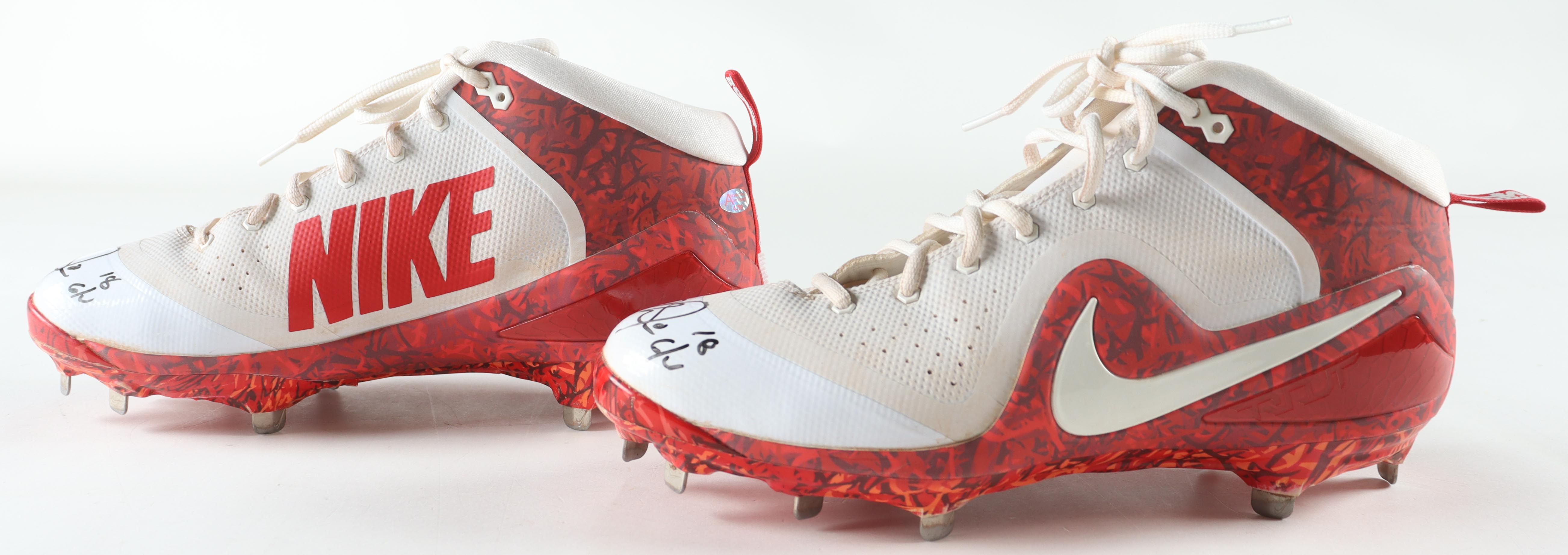 mike trout spikes 2018