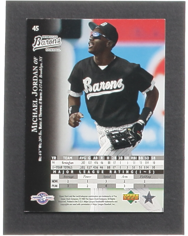 Michael Jordan 1995 Upper Deck Minors #45 at PristineAuction.com Michael Jordan 1995 Upper Deck Minors #45 at PristineAuction.com