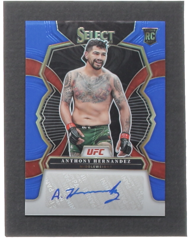 Anthony Hernandez 2023 Select UFC Rookie Signatures Prizms Blue #RSAHN RC #01/75 at PristineAuction.com Anthony Hernandez 2023 Select UFC Rookie Signatures Prizms Blue #RSAHN RC #01/75 at PristineAuction.com