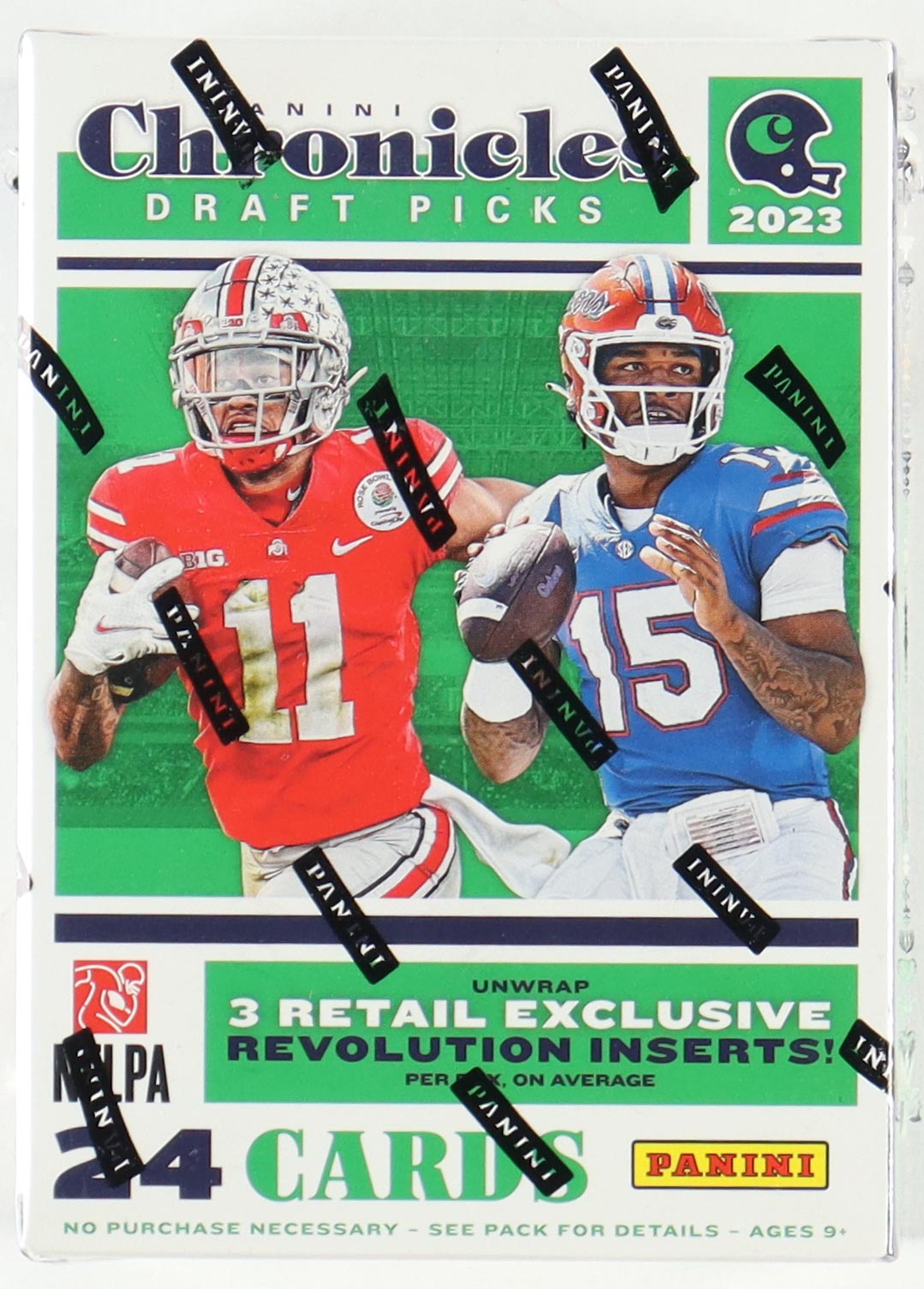 2023 Panini Chronicles Draft Football Blaster Box with (6) Packs at PristineAuction.com 2023 Panini Chronicles Draft Football Blaster Box with (6) Packs at PristineAuction.com