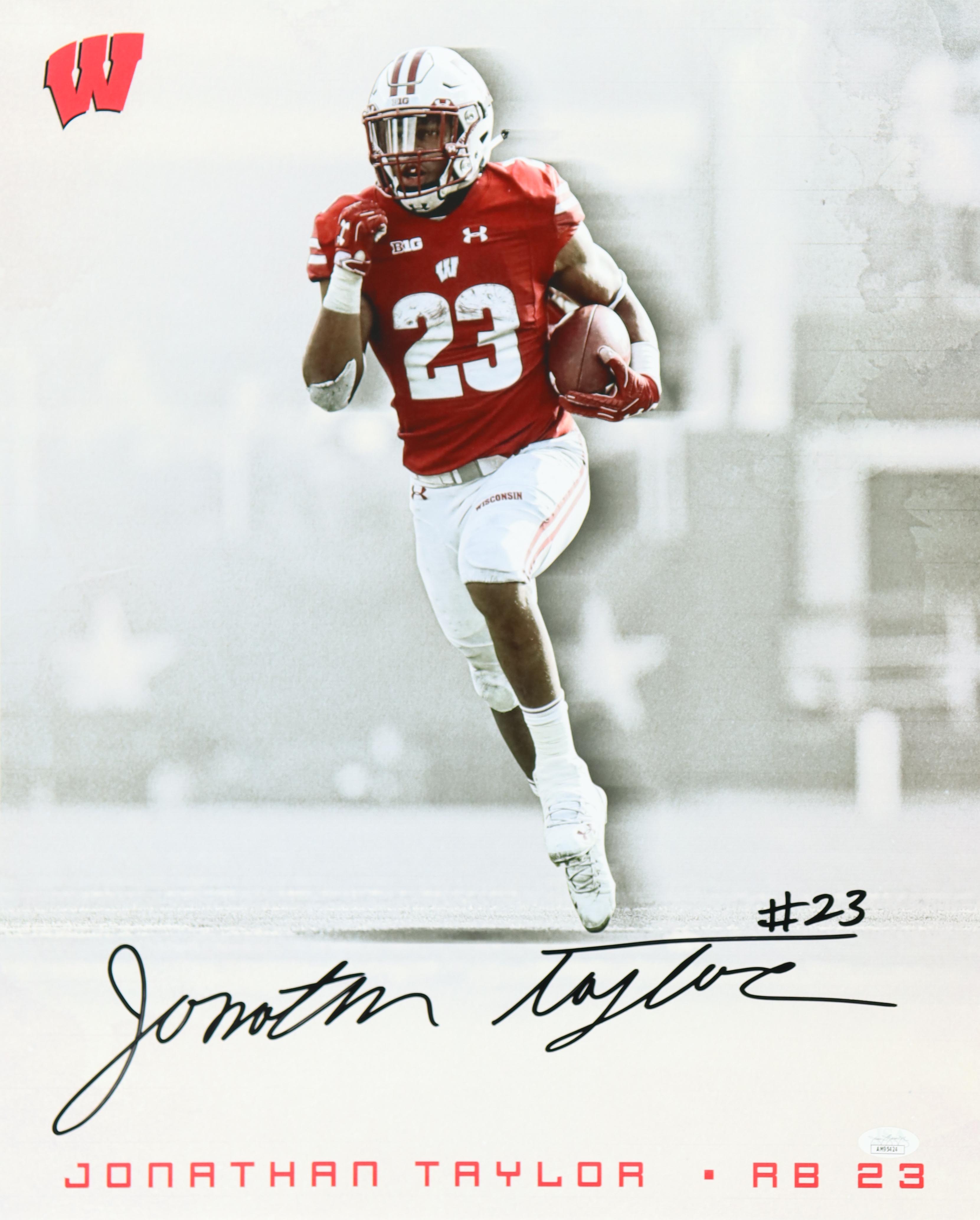 Jonathan Taylor Signed Wisconsin Badgers 16x20 Photo (JSA) at PristineAuction.com Jonathan Taylor Signed Wisconsin Badgers 16x20 Photo (JSA) at PristineAuction.com