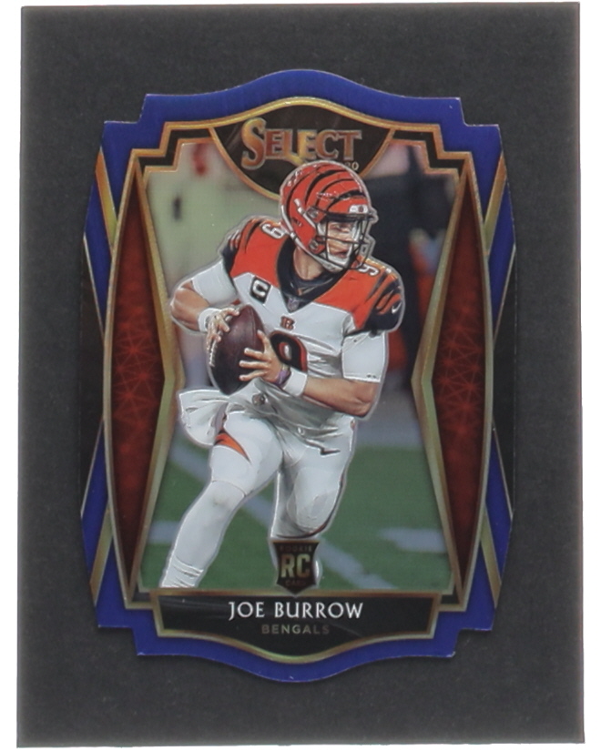 Joe Burrow 2020 Select Prizm Blue Die Cut #146 RC at PristineAuction.com Joe Burrow 2020 Select Prizm Blue Die Cut #146 RC at PristineAuction.com