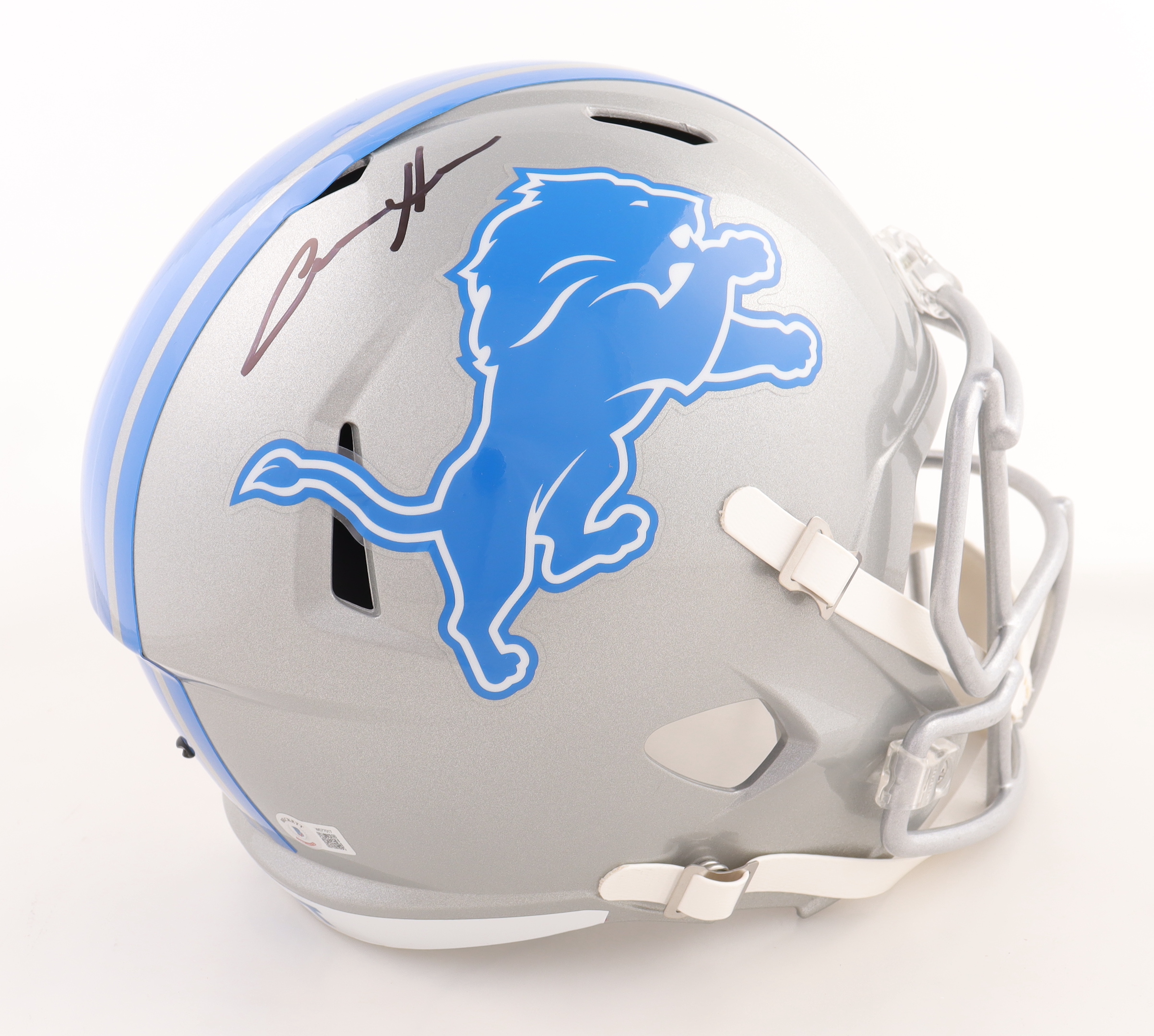 Aidan Hutchinson Signed Lions Full-Size Speed Helmet (Beckett) at PristineAuction.com Aidan Hutchinson Signed Lions Full-Size Speed Helmet (Beckett) at PristineAuction.com