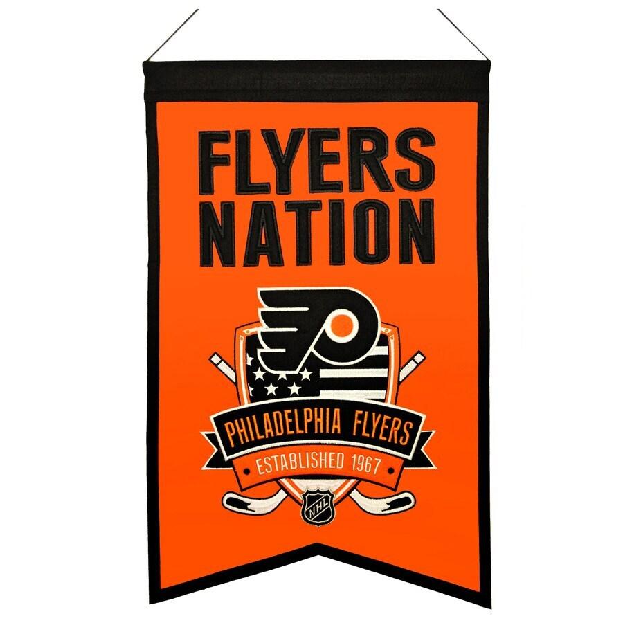 Flyers 15x20 Winning Streak Wool Banner at PristineAuction.com Flyers 15x20 Winning Streak Wool Banner at PristineAuction.com