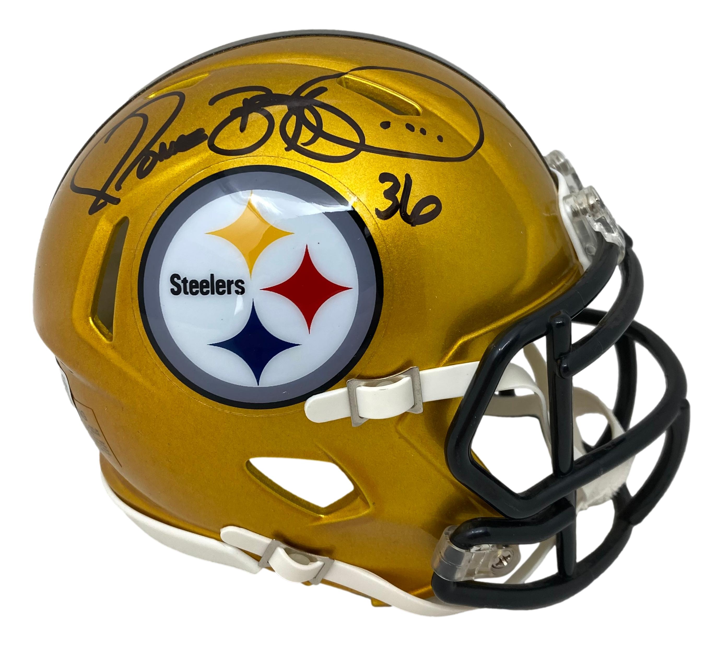 Jerome Bettis Signed Steelers Flash Alternate Speed Mini Helmet (Beckett) at PristineAuction.com Jerome Bettis Signed Steelers Flash Alternate Speed Mini Helmet (Beckett) at PristineAuction.com