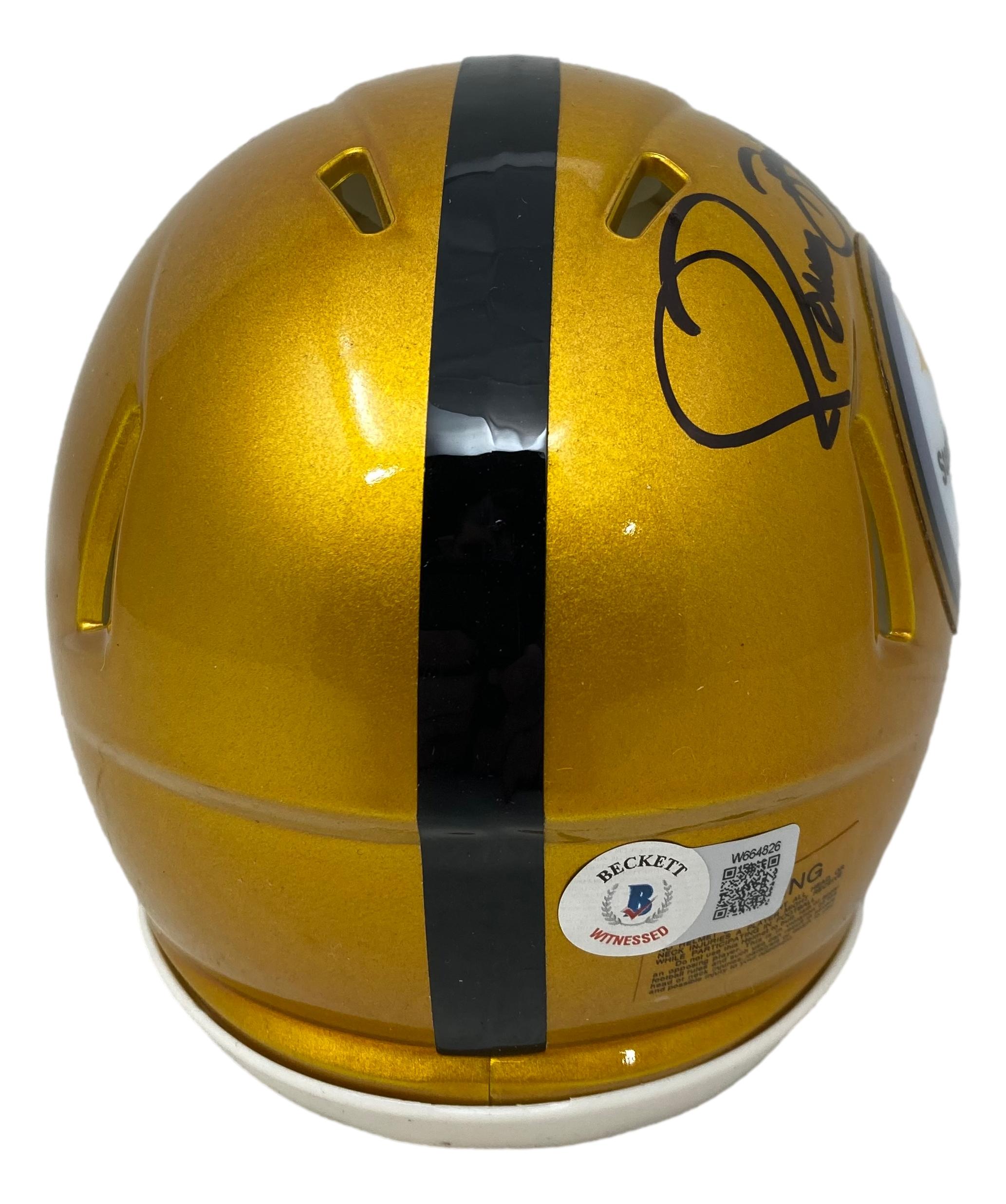 Jerome Bettis Signed Steelers Flash Alternate Speed Mini Helmet (Beckett) at PristineAuction.com Jerome Bettis Signed Steelers Flash Alternate Speed Mini Helmet (Beckett) at PristineAuction.com