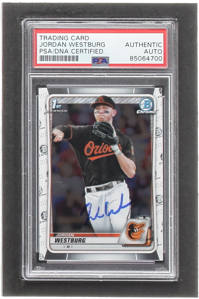 Jordan Westburg Signed 2020 Bowman Chrome Draft #BD111 RC (PSA) at PristineAuction.com Jordan Westburg Signed 2020 Bowman Chrome Draft #BD111 RC (PSA) at PristineAuction.com