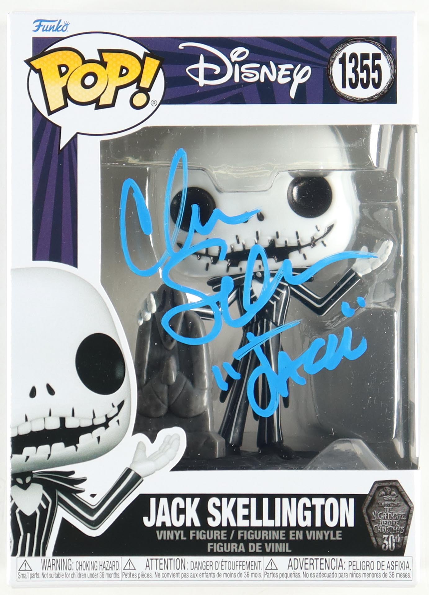 Chris Sarandon Signed Jack Skellington Funko Pop! #1355 Vinyl Figure Inscribed "Jack" (PA) at PristineAuction.com Chris Sarandon Signed Jack Skellington Funko Pop! #1355 Vinyl Figure Inscribed "Jack" (PA) at PristineAuction.com