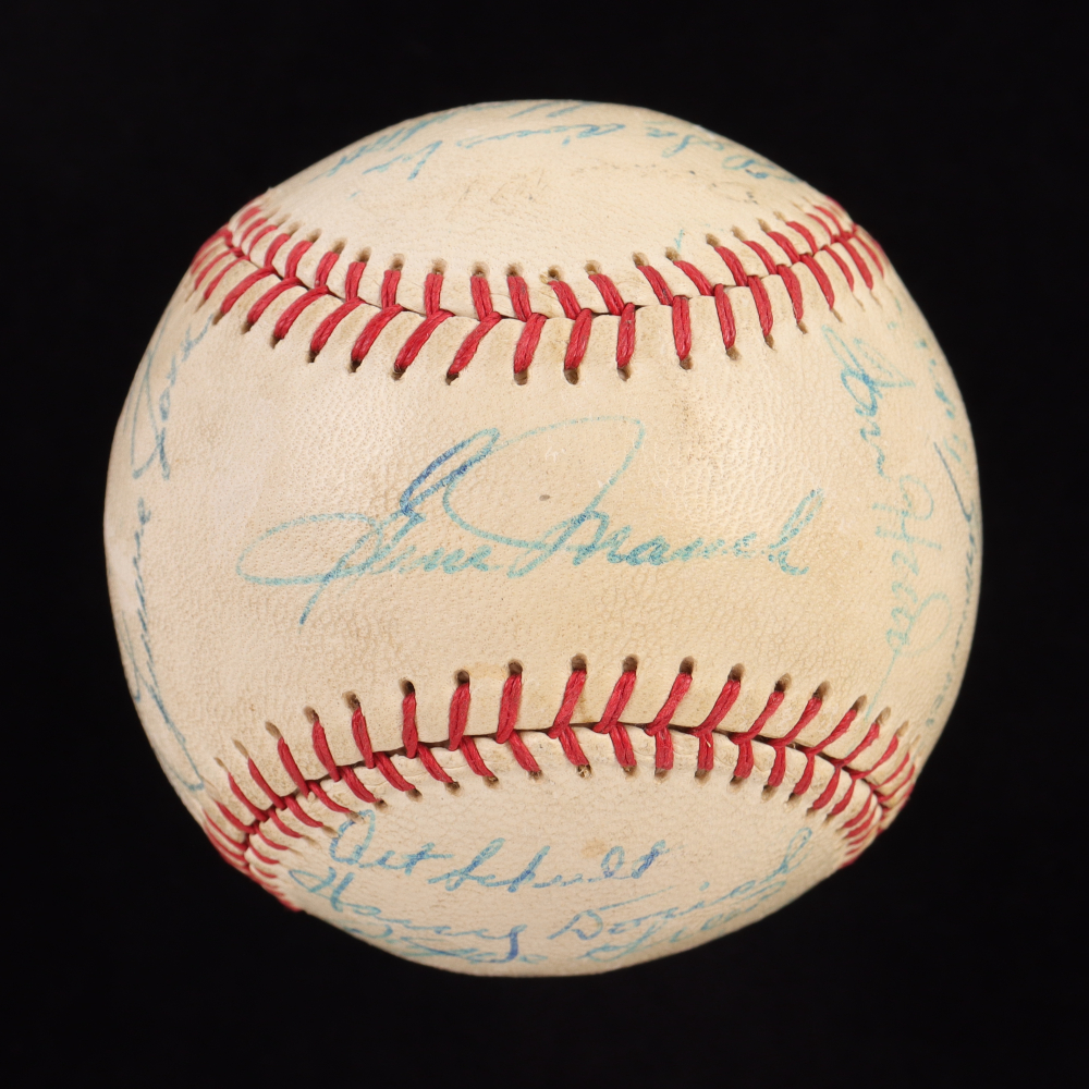 Jimmie Foxx Signed 1958 Minneapolis Millers Baseball with (20